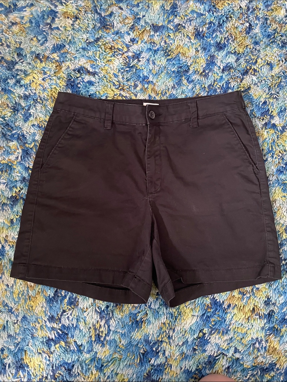 EUC a new day black cotton twill shorts, 8